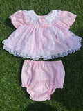Cotton Candy Lace Baby Set 🍬🩷