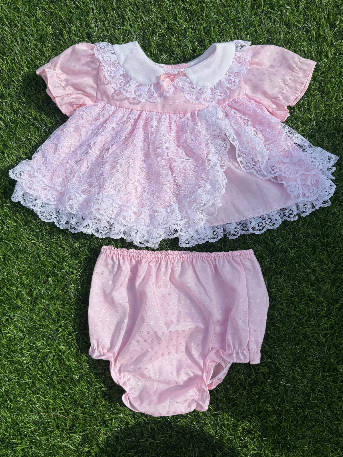 Cotton Candy Lace Baby Set 🍬🩷