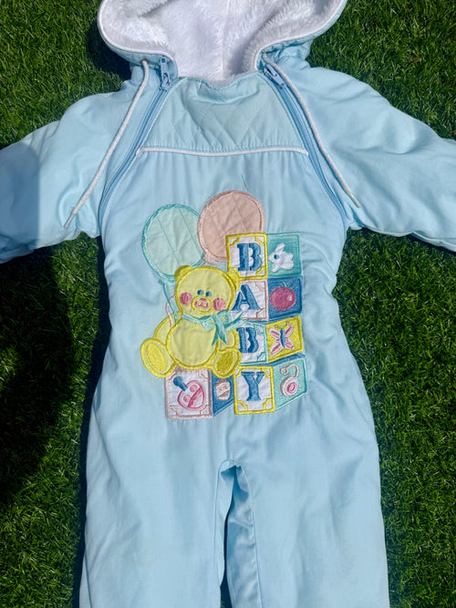 Baby Blue Shivers Teddy Snowsuit 🧸❄️