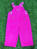 Hot Pink Corduroy Baby Overalls 🌸