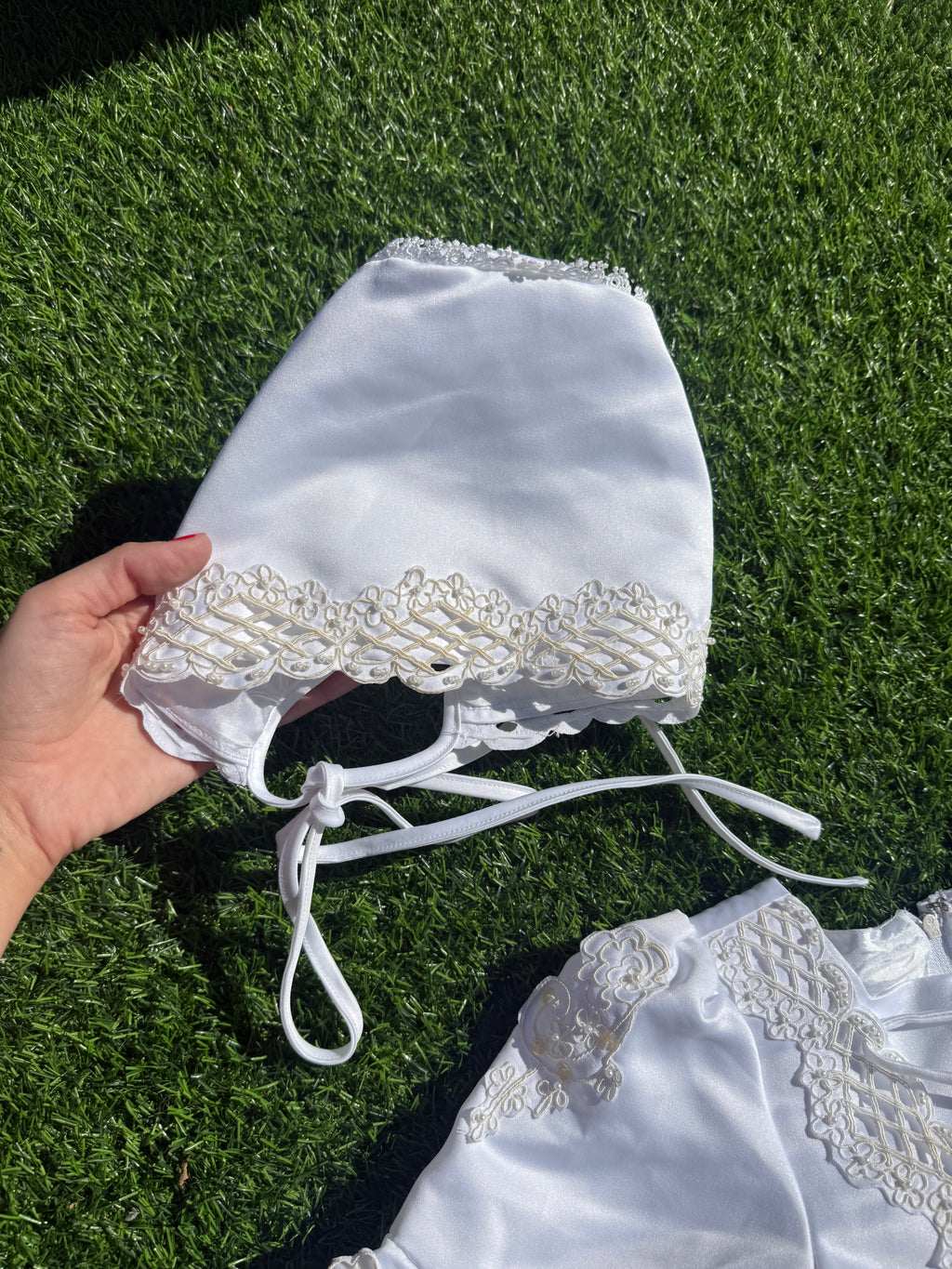Enchanted Corset Christening & Baptism Set 🕊️🤍