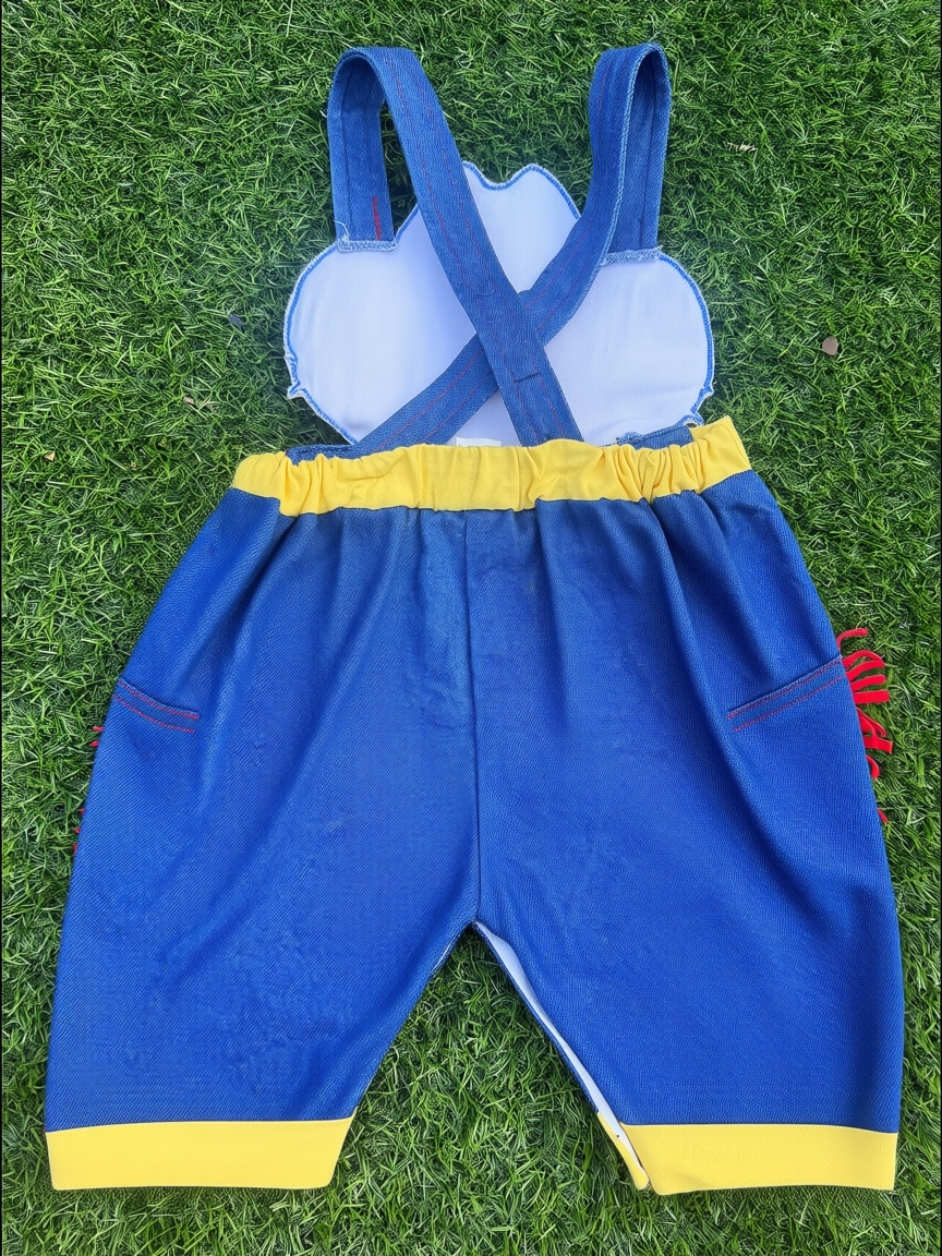 Vintage Cowboy Bear Baby Overalls