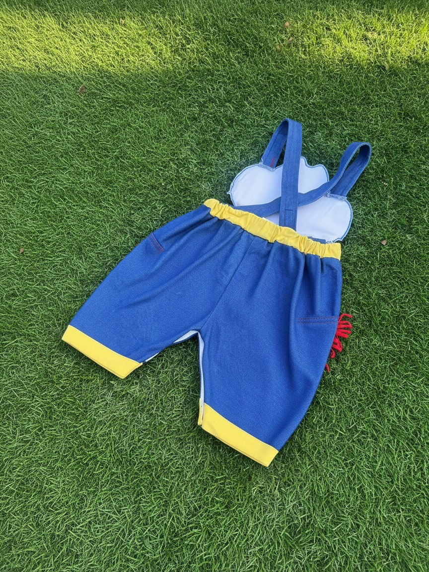 Vintage Cowboy Bear Baby Overalls