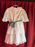 1980s- Early 90s Roanna Lace Garden Party Dress
