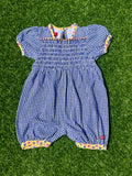 Blue Gingham Esprit Baby Romper