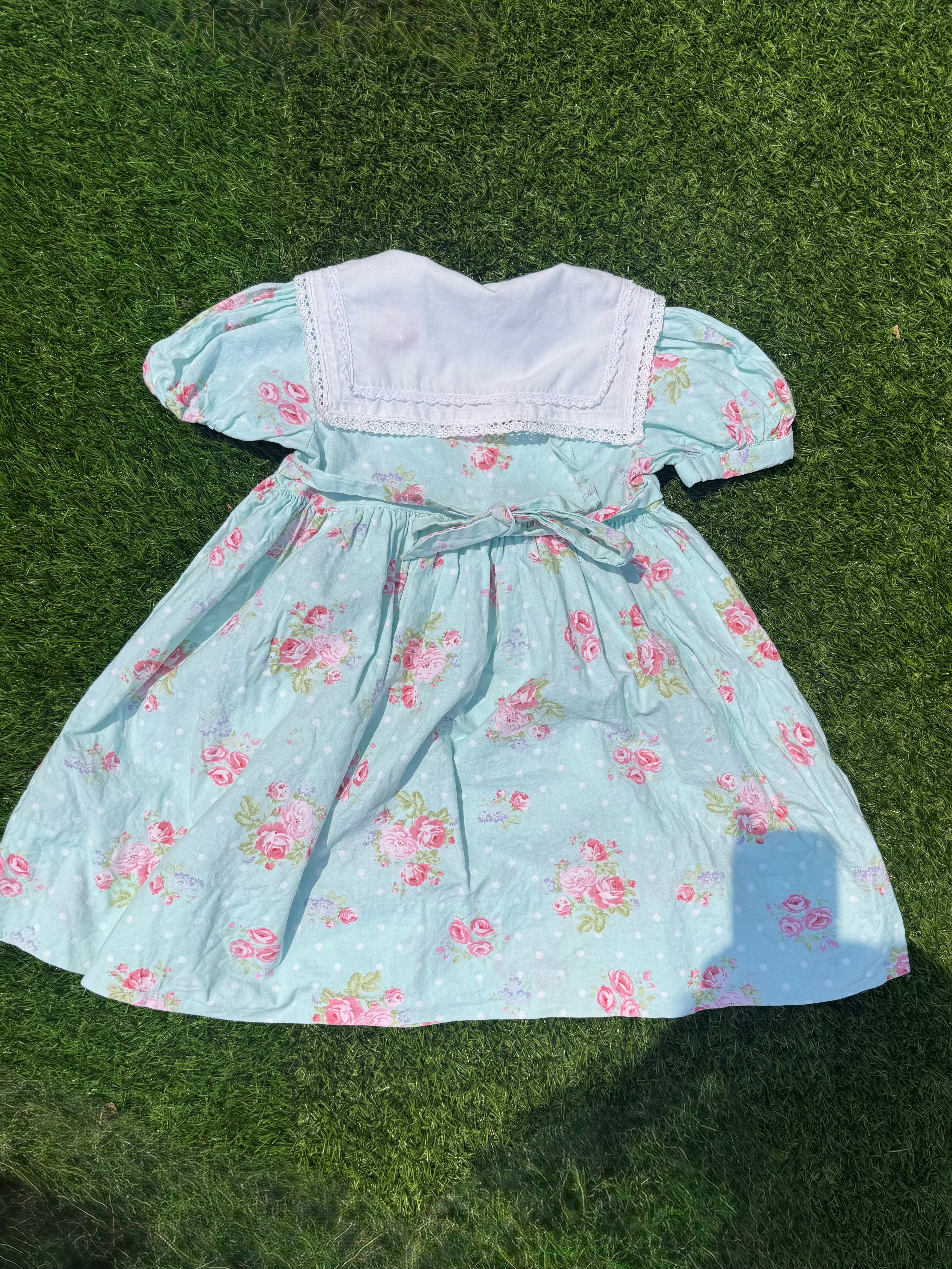 Sky Rose Baby Dress & Bloomers Set