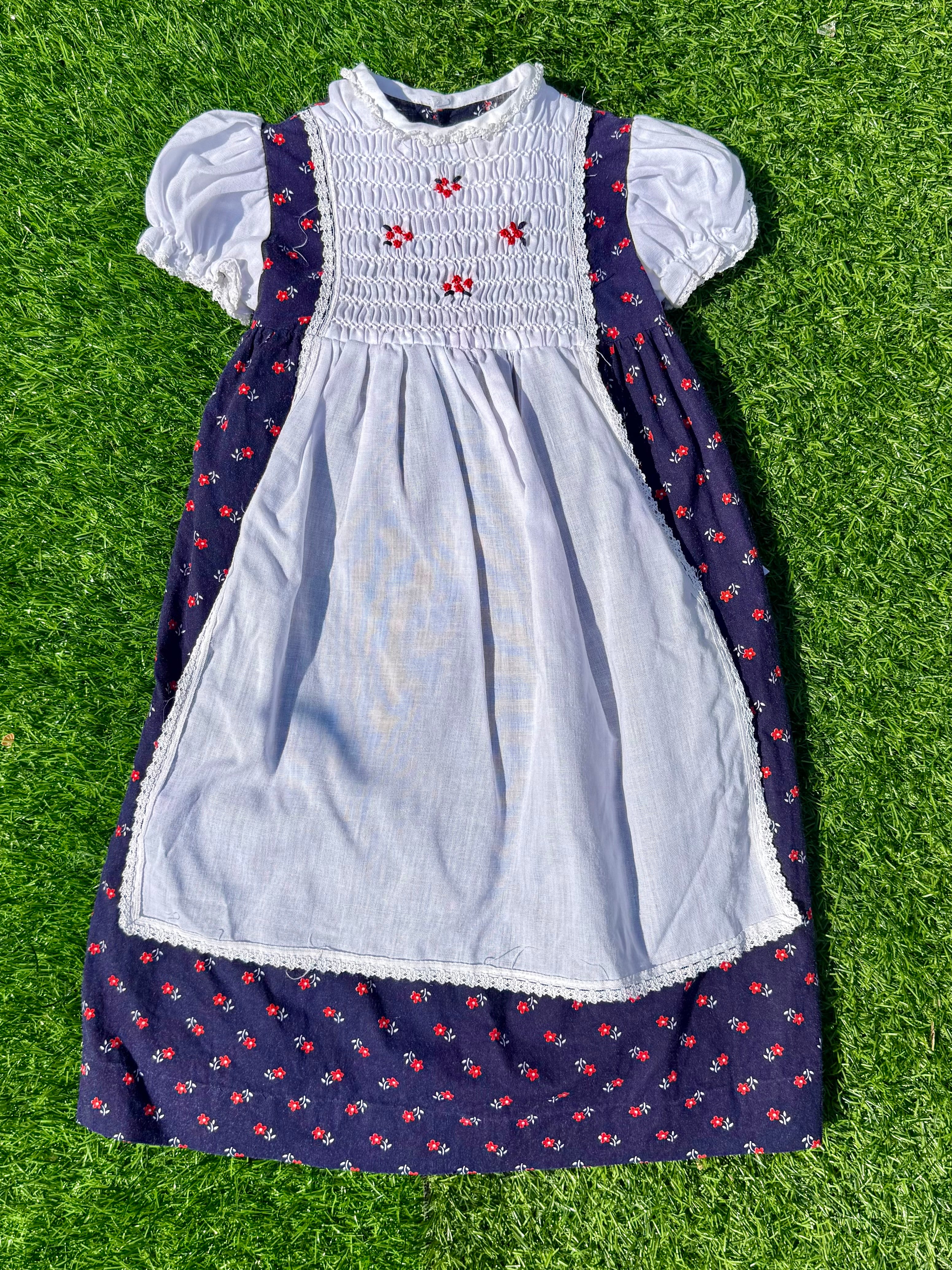 Cherry Cottage Hand-Smocked Baby Dress