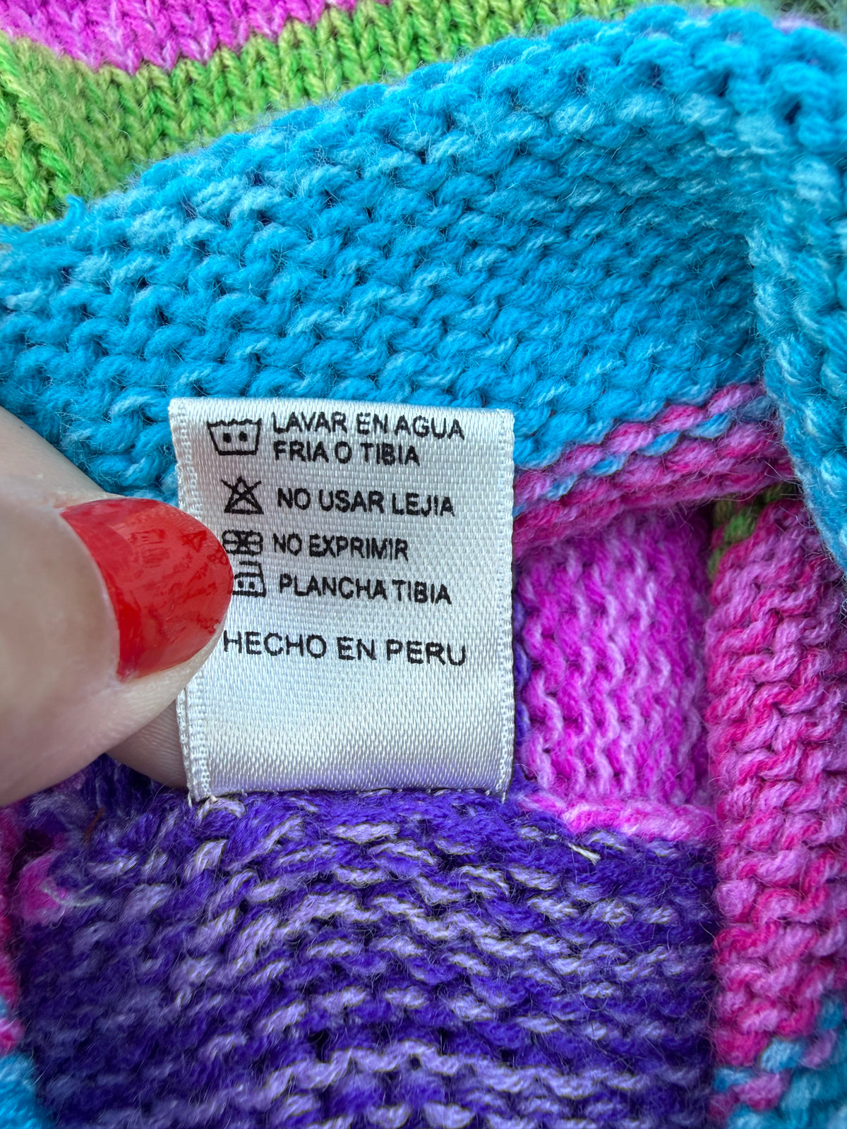 Peruvian Fairy Garden Baby Sweater 🦙🌈