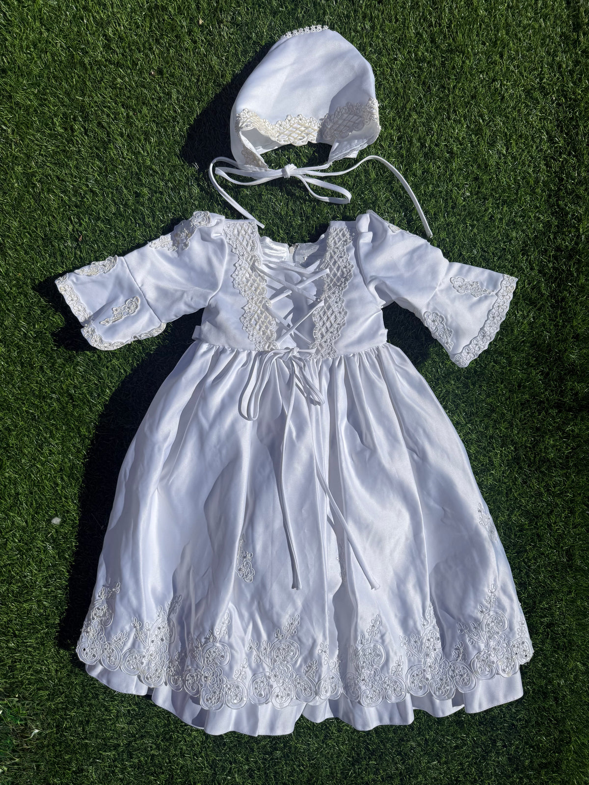 Enchanted Corset Christening & Baptism Set 🕊️🤍