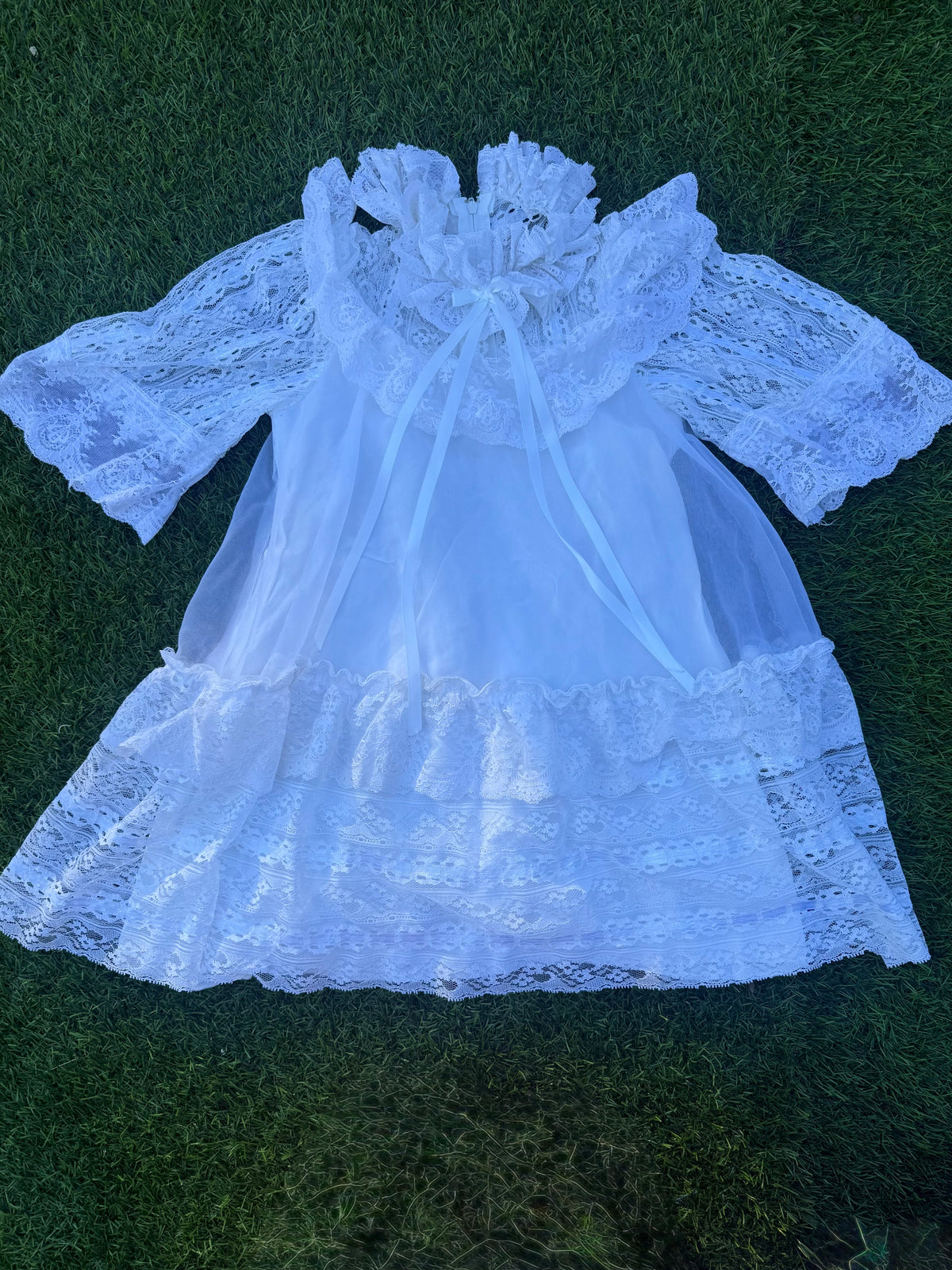 Enchanted Ruffle Baby Dress 🤍🕯️