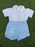 Little Blue Choo-Choo Baby Romper🚂