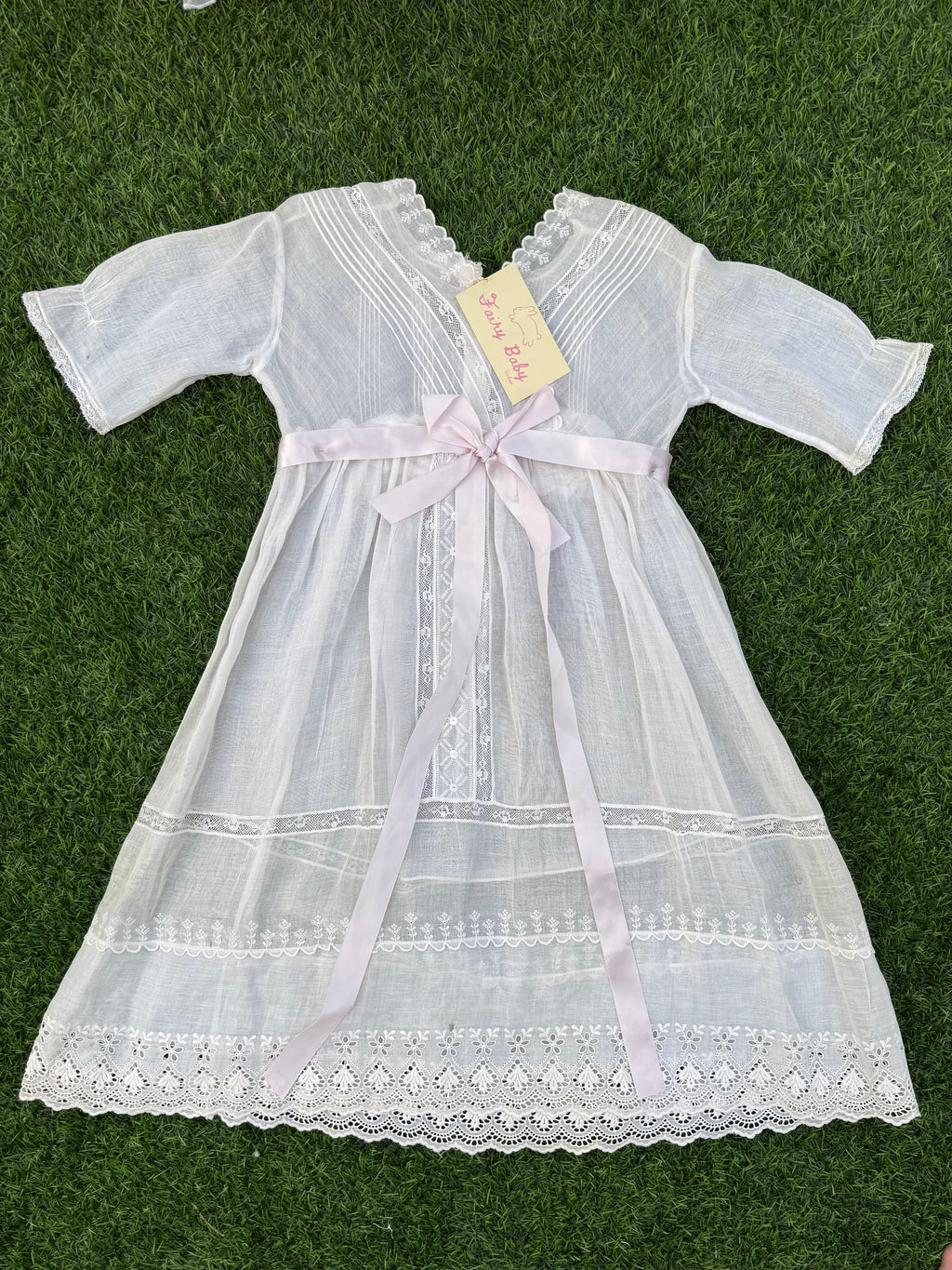Victorian Pink Ribbon Garden Dress 🎀