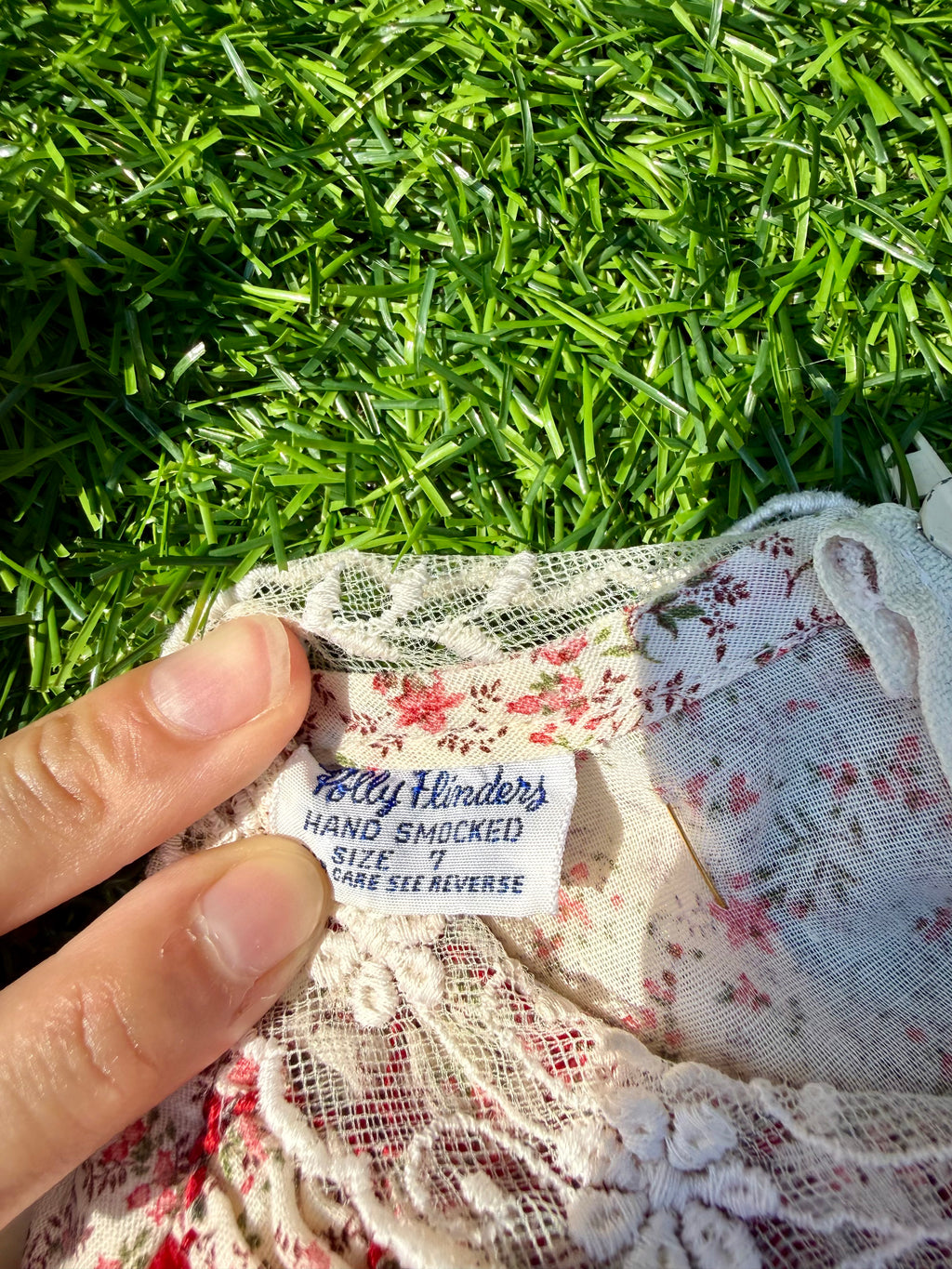 Hollyhock Hand-Smocked Child's Dress