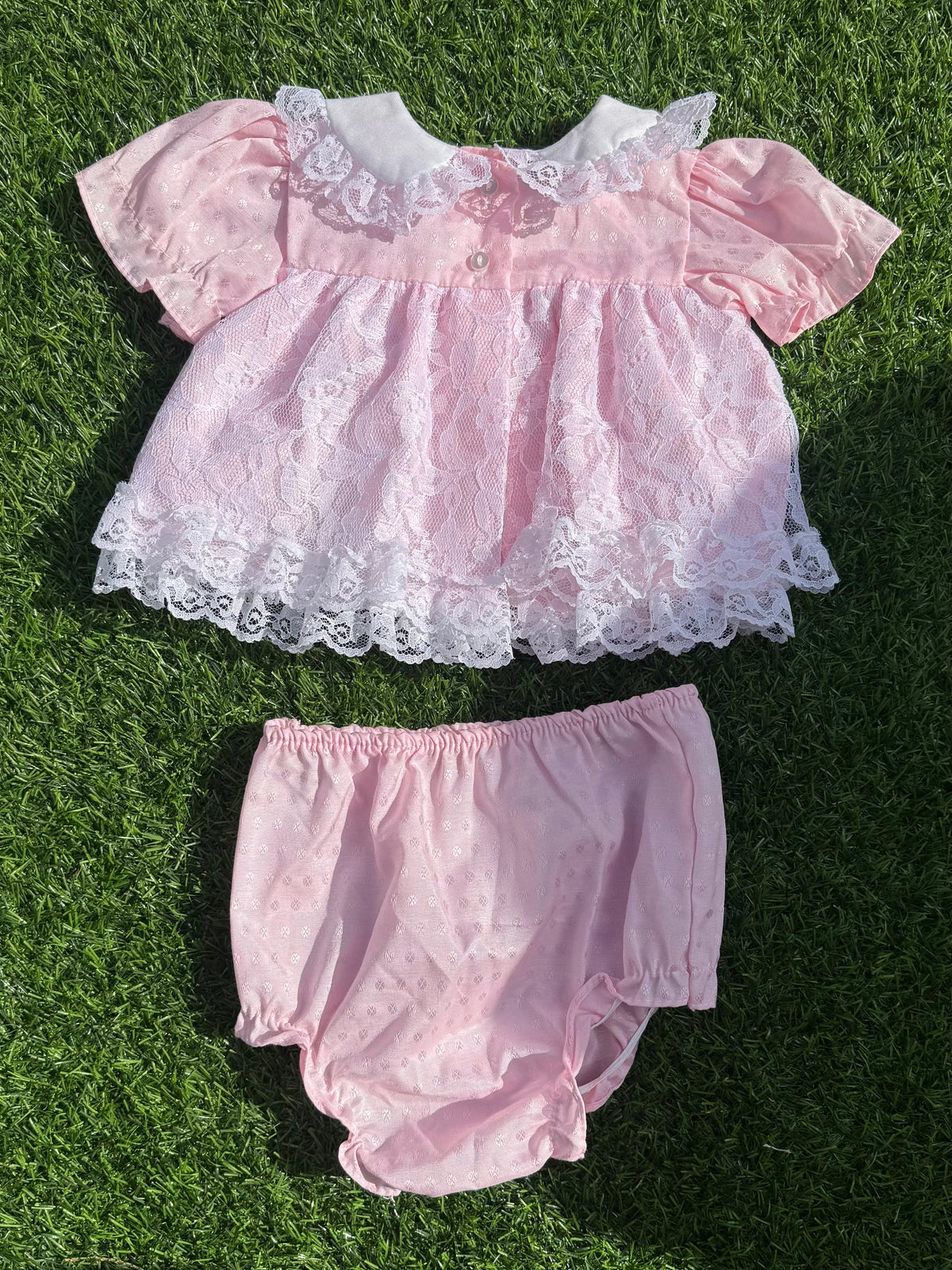 Cotton Candy Lace Baby Set 🍬🩷