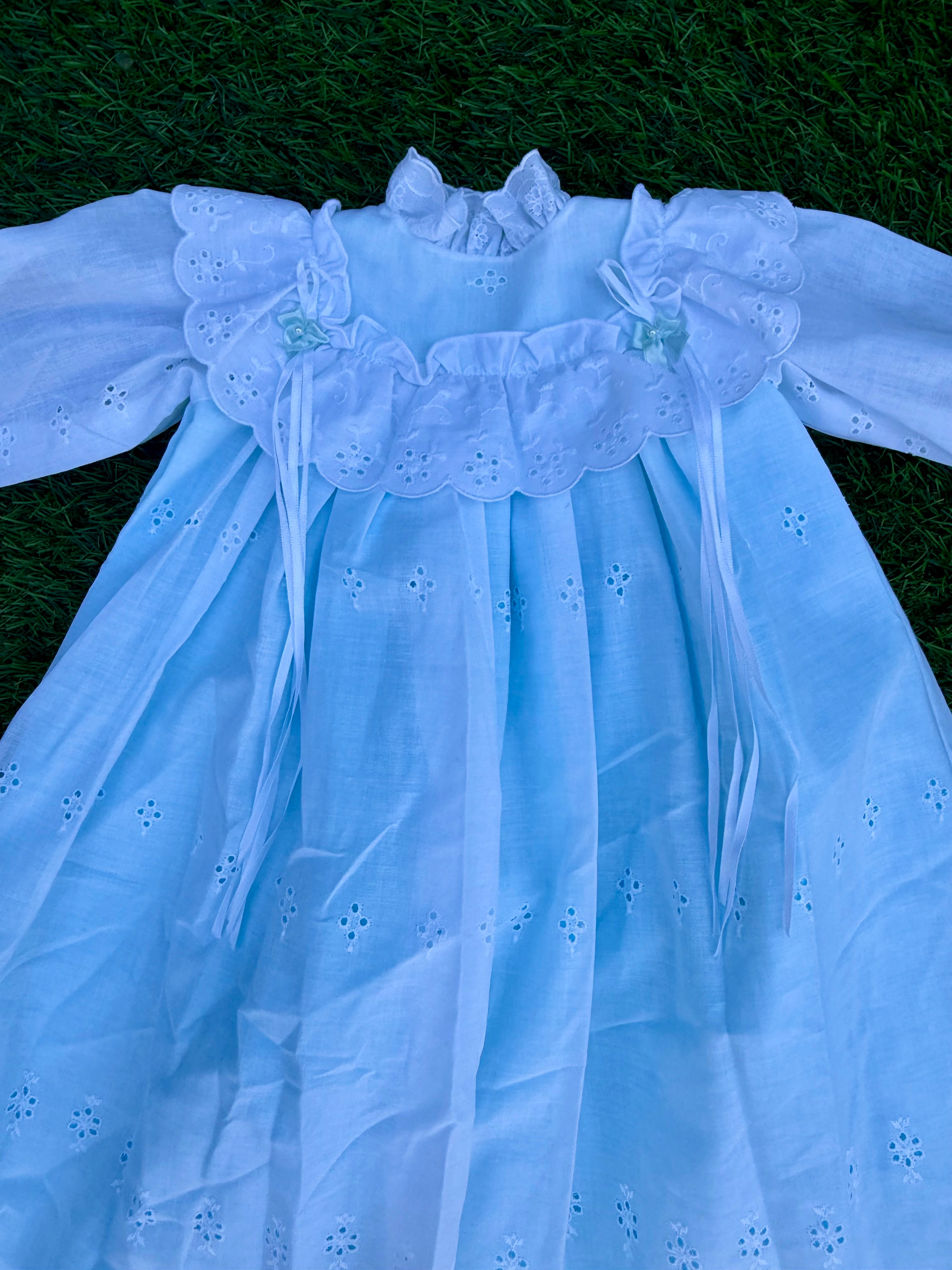 Baby Blue Christening Gown