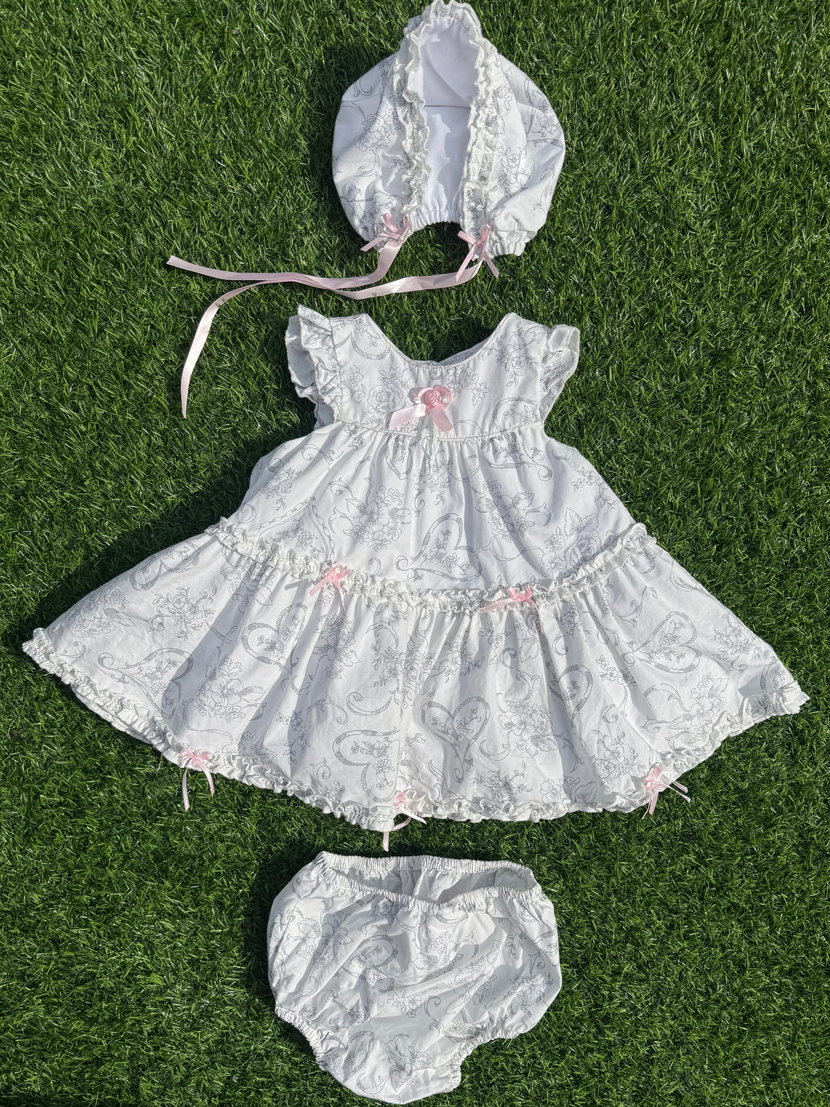 Swan Vintage Baby Dress Set 🦢🎀