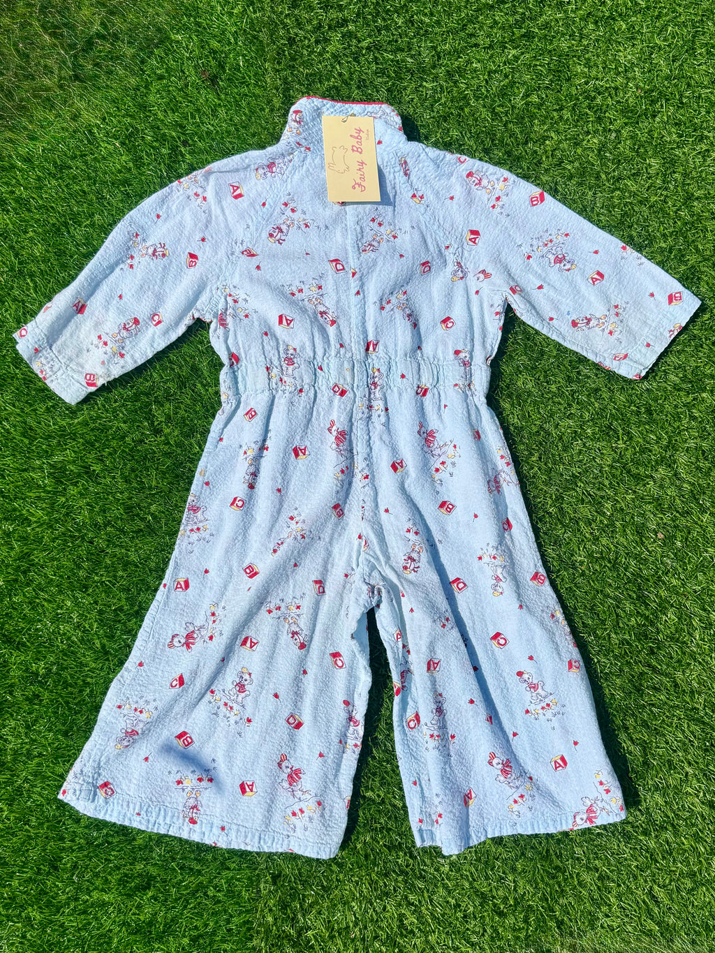 70s Dancing Bear Baby Jumpsuit