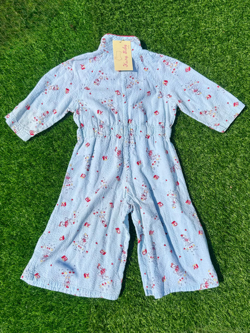 70s Dancing Bear Baby Jumpsuit