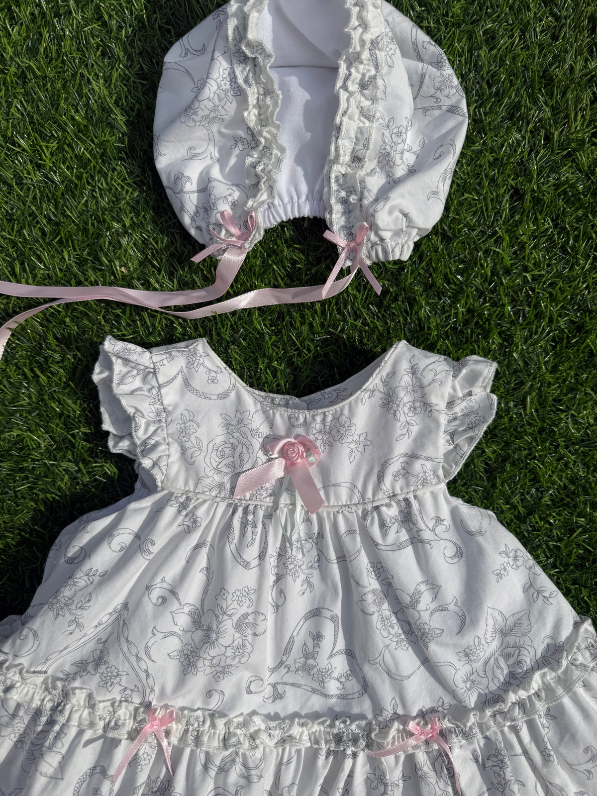 Swan Vintage Baby Dress Set 🦢🎀