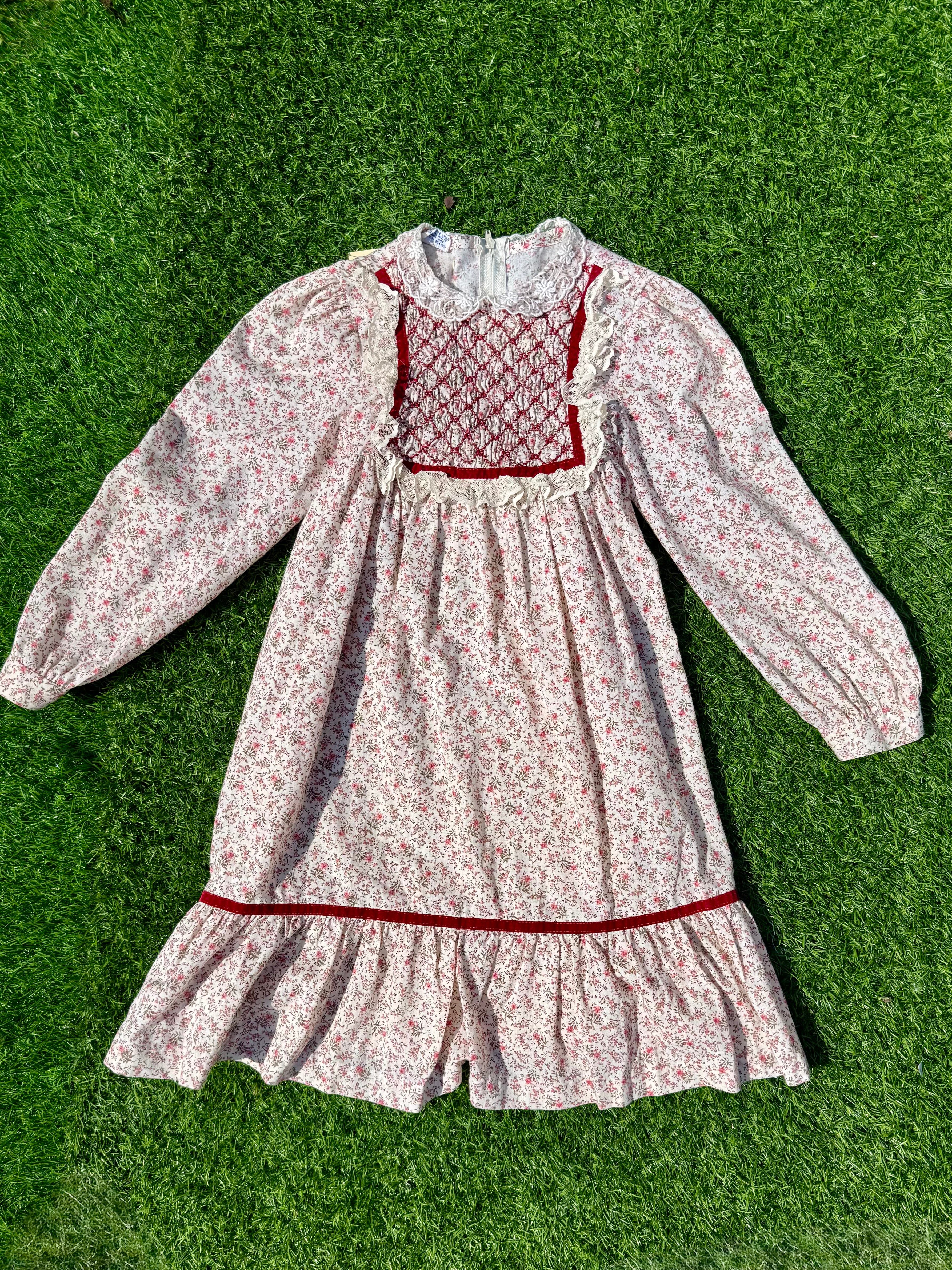 Hollyhock Hand-Smocked Child's Dress