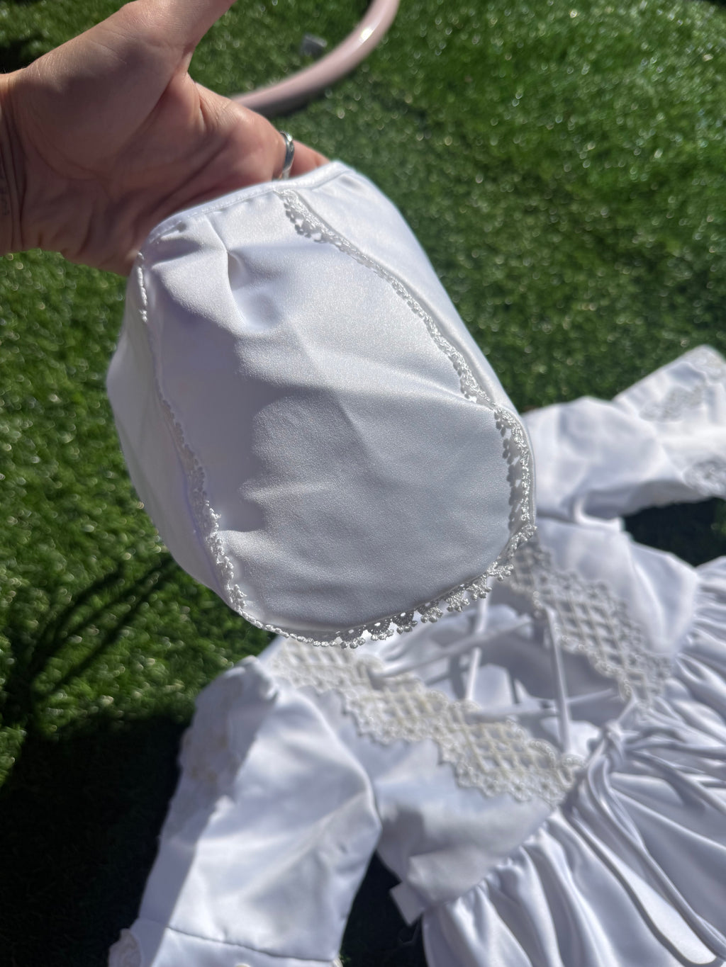 Enchanted Corset Christening & Baptism Set 🕊️🤍