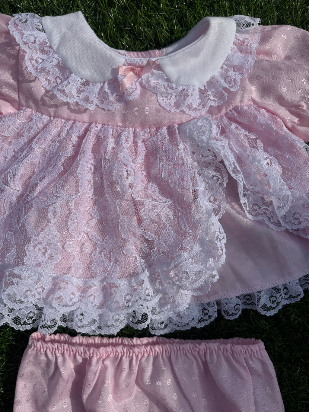 Cotton Candy Lace Baby Set 🍬🩷
