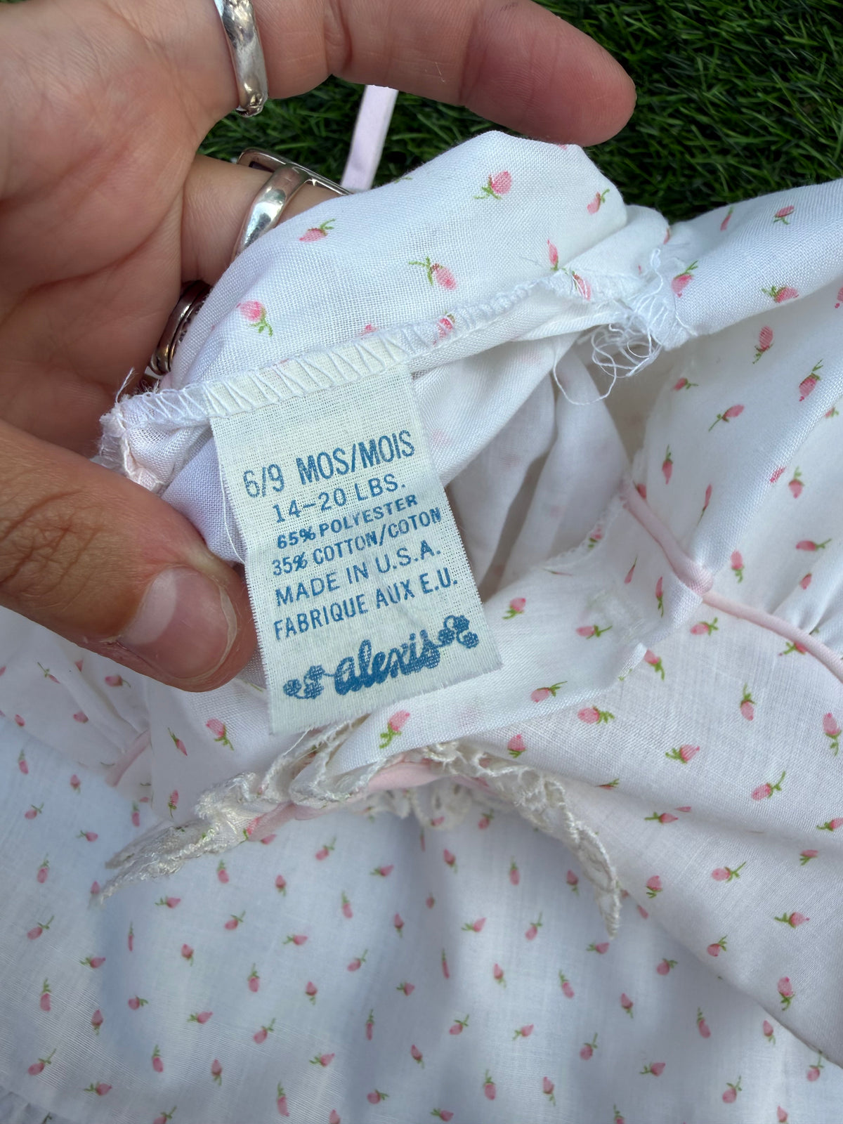 Pink Petal Baby Dress & Bonnet Set