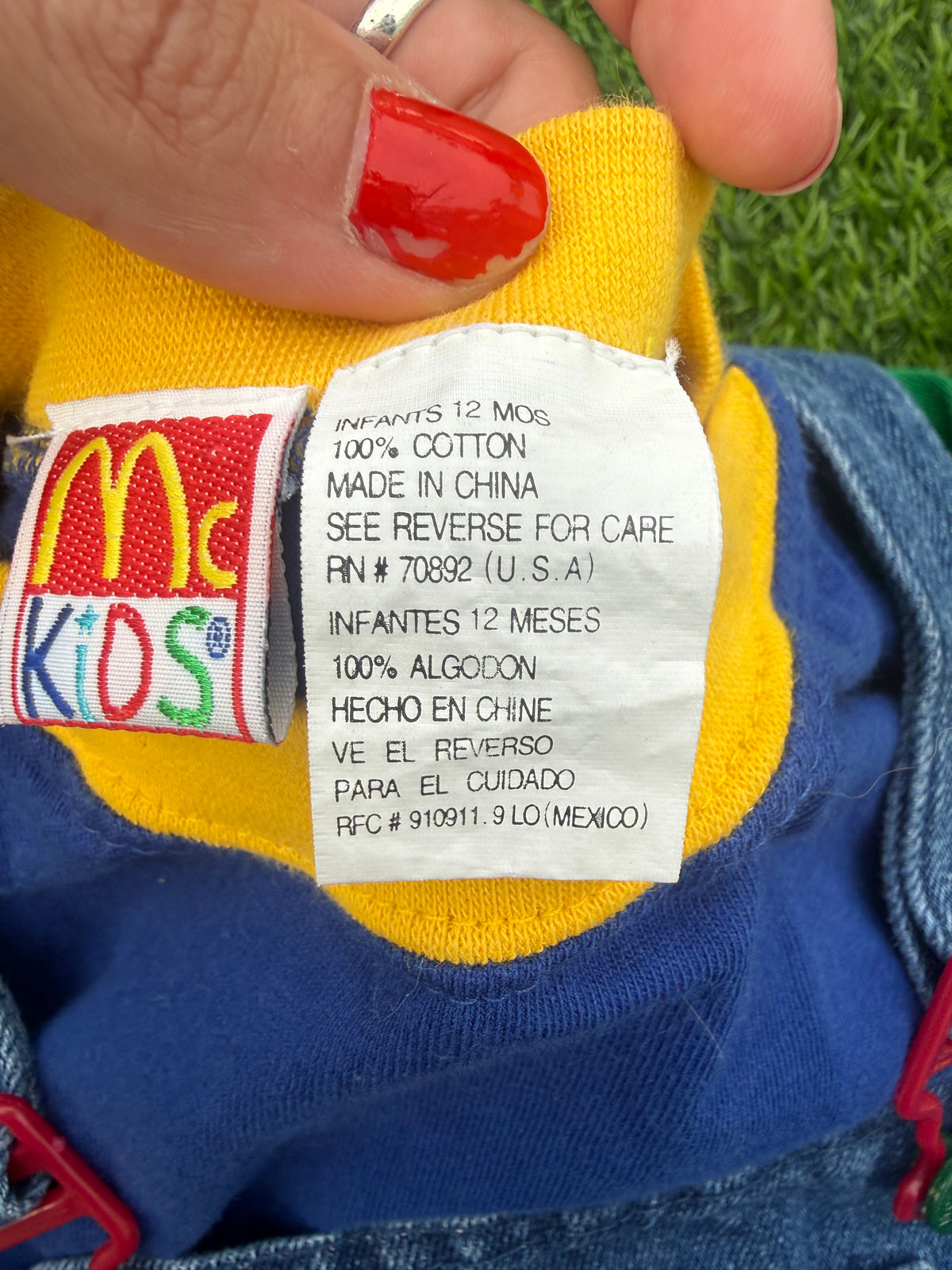McKids Primary Color Vintage Overall Set 🧸