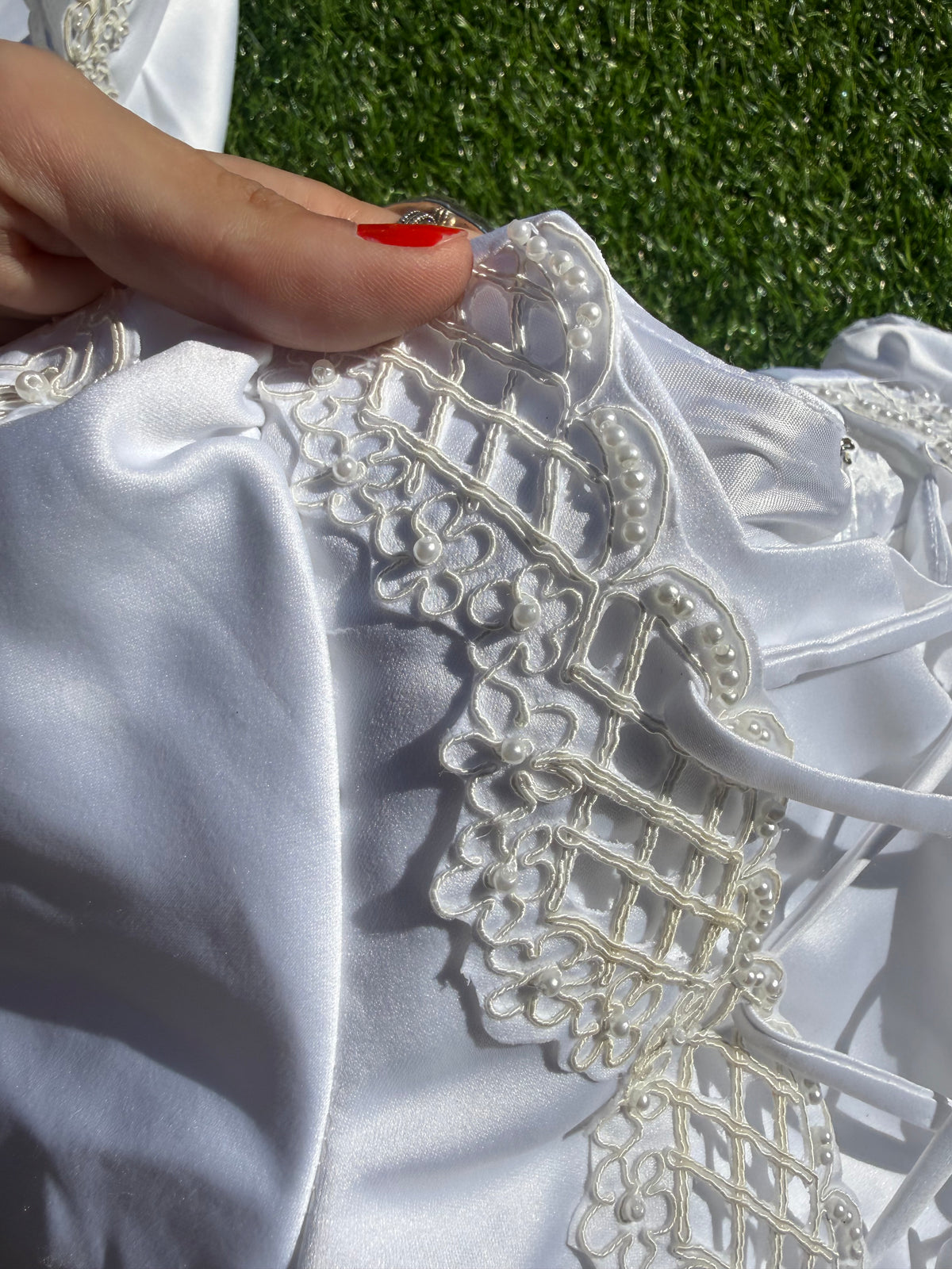 Enchanted Corset Christening & Baptism Set 🕊️🤍