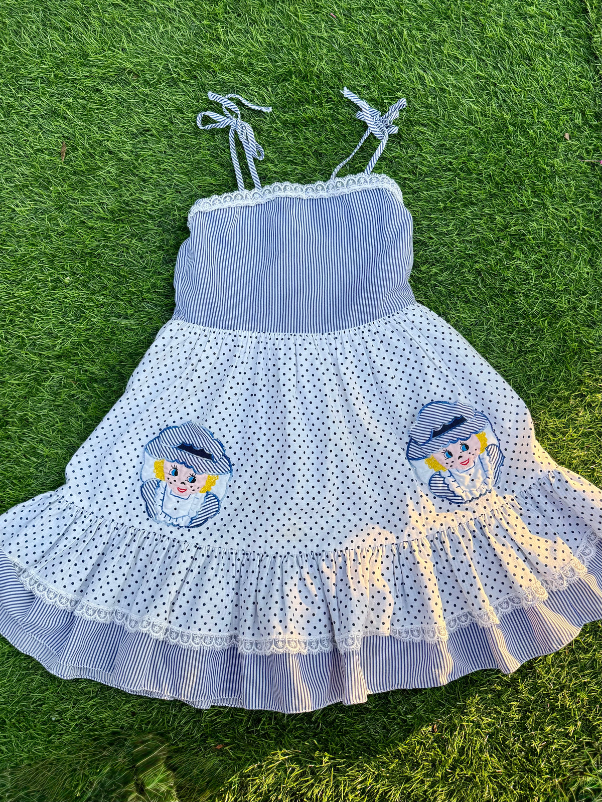 Little French Sailor Child’s Dress