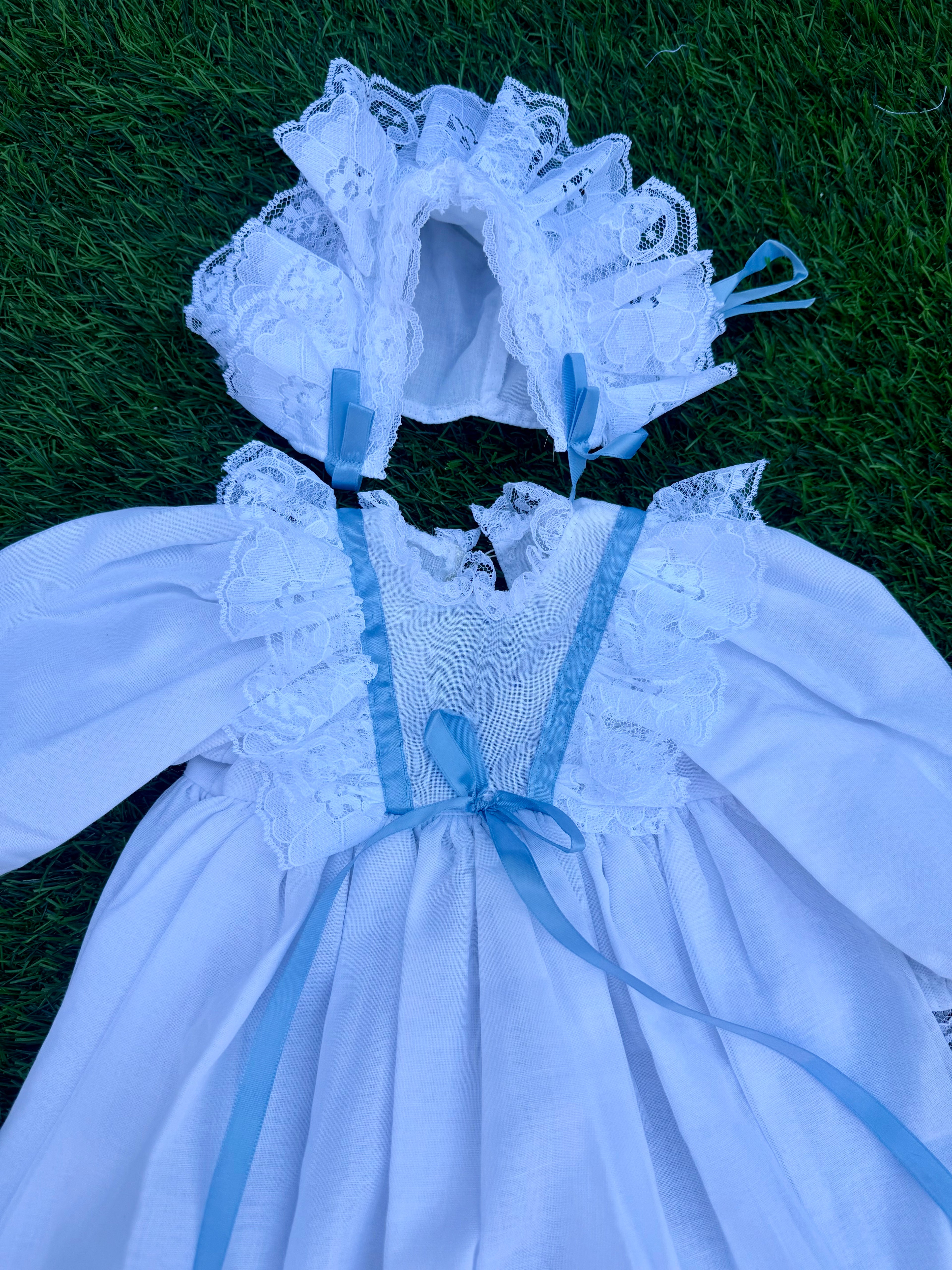Powder Blue Baby Three-Piece Set