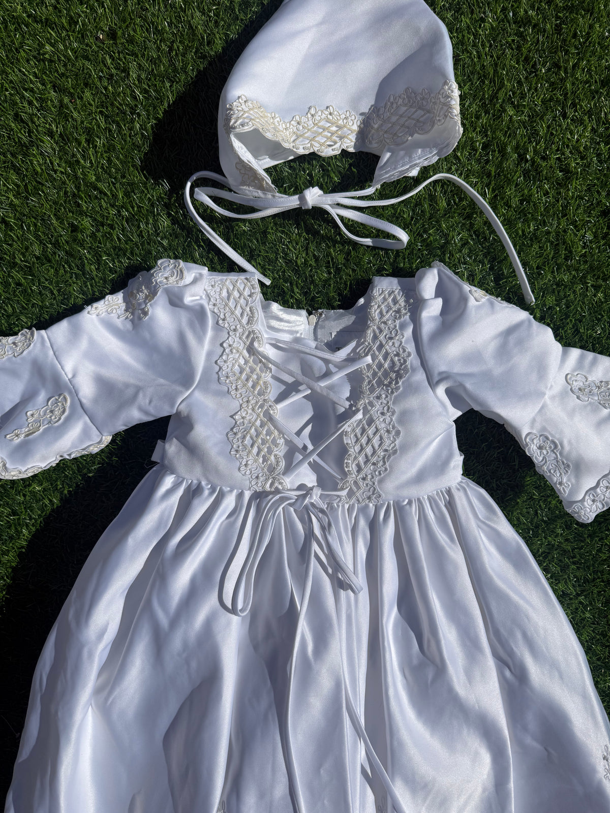 Enchanted Corset Christening & Baptism Set 🕊️🤍