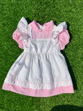Pink Gingham Garden Baby Dress