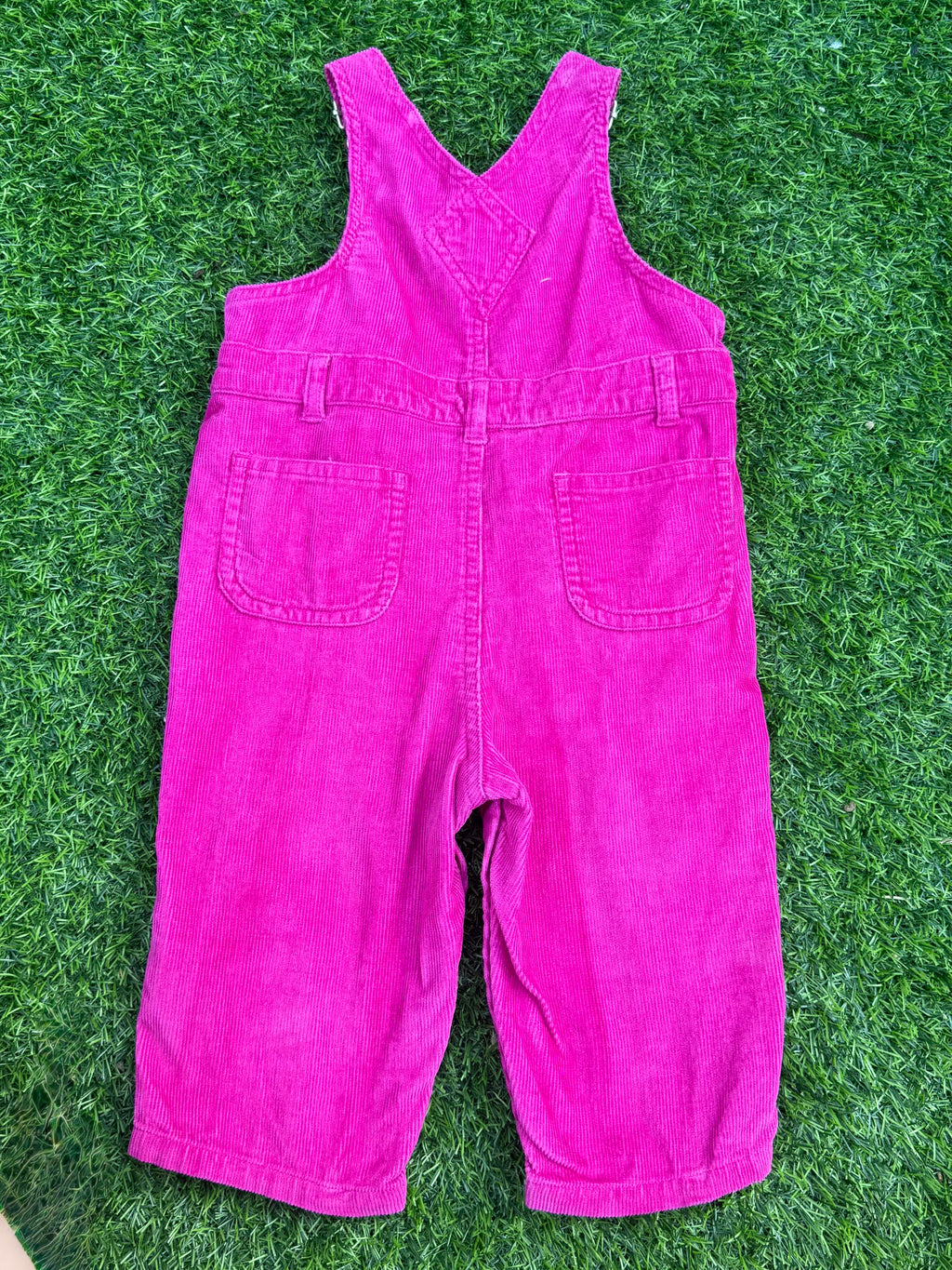 Hot Pink Corduroy Baby Overalls 🌸