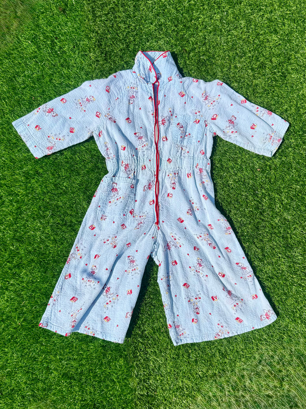 70s Dancing Bear Baby Jumpsuit