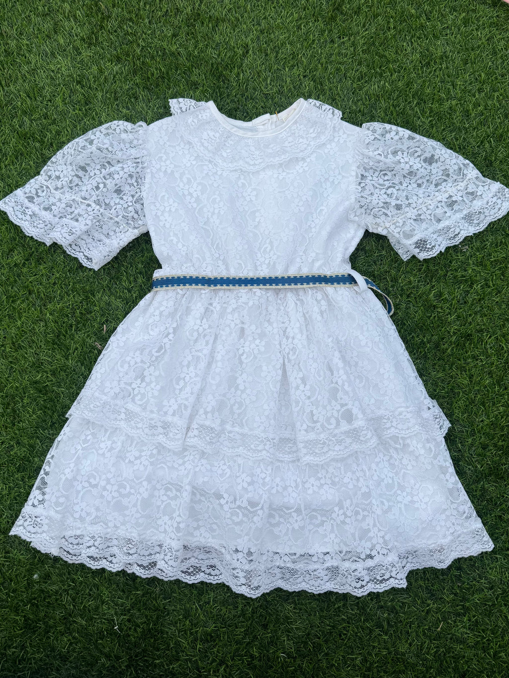 Vanilla Lace Party Dress 🎂🤍
