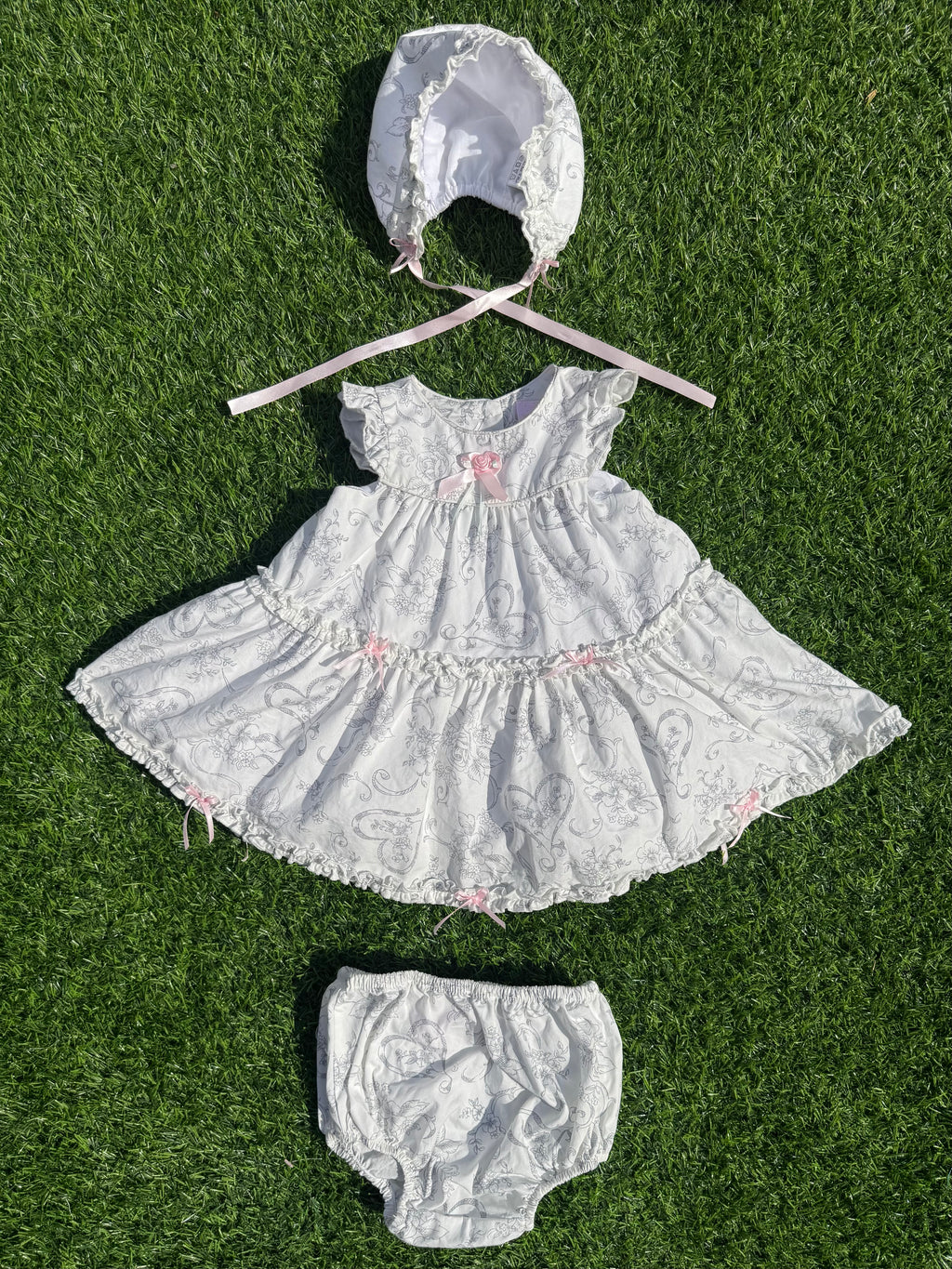 Swan Vintage Baby Dress Set 🦢🎀