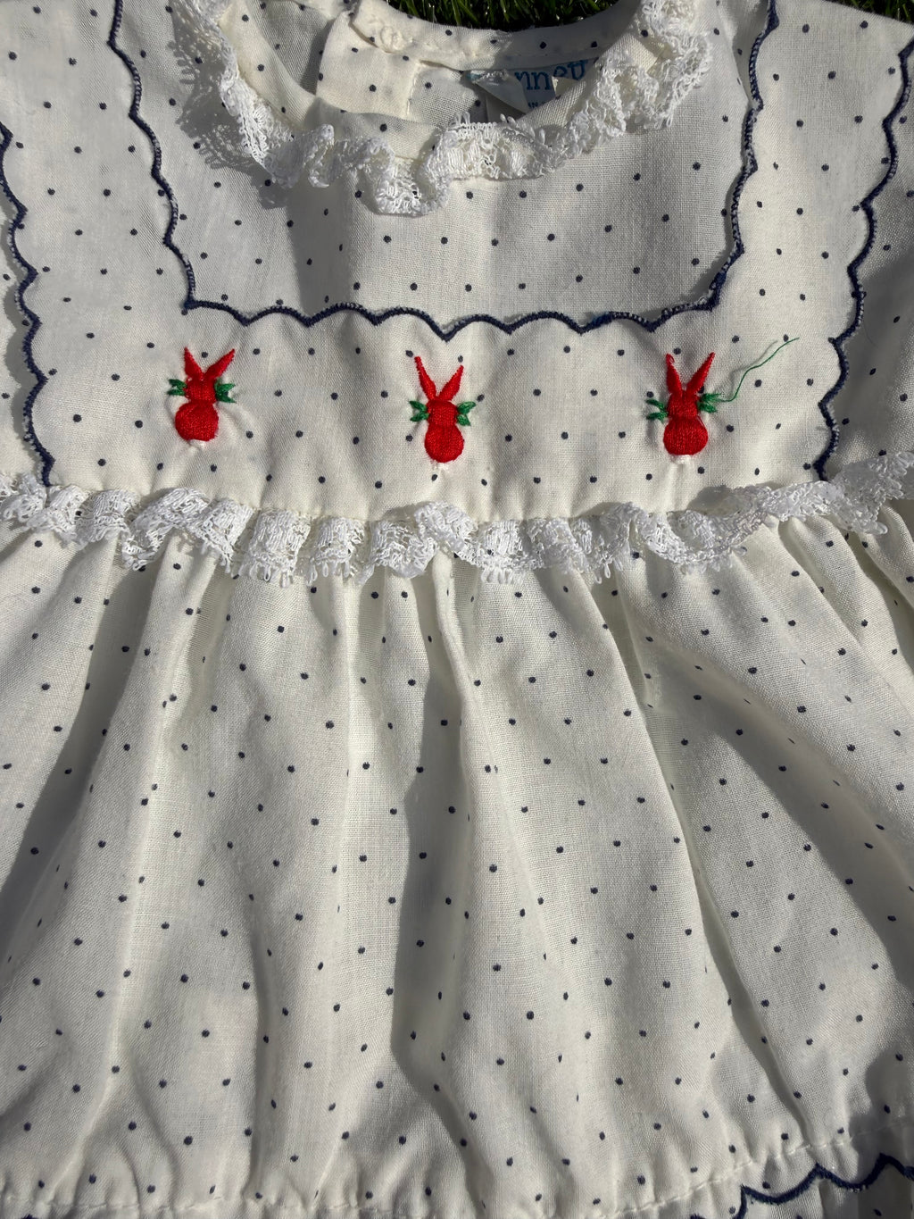 Little Polka Dot Baby Dress & Bloomers 💙♥️