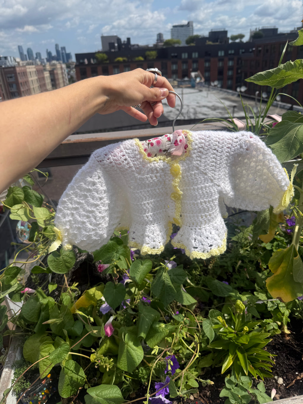 Tender Loving Care Baby Sweater 🌼🤍