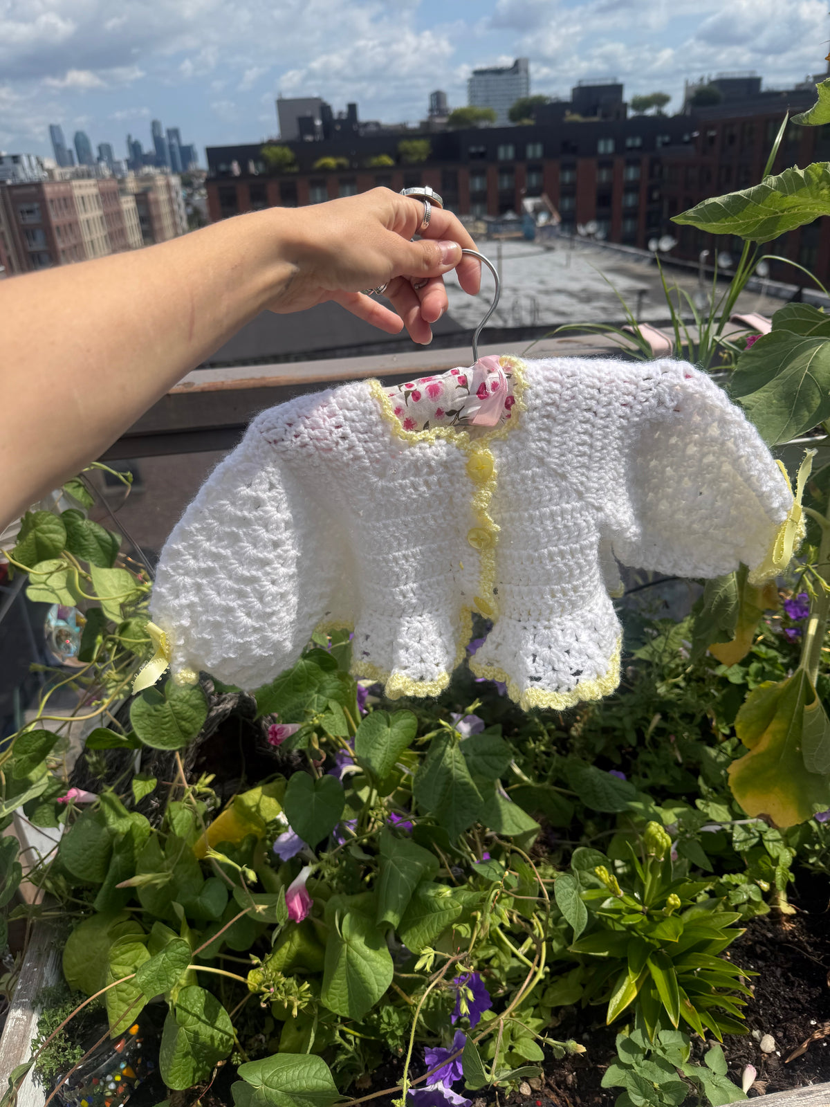 Tender Loving Care Baby Sweater 🌼🤍