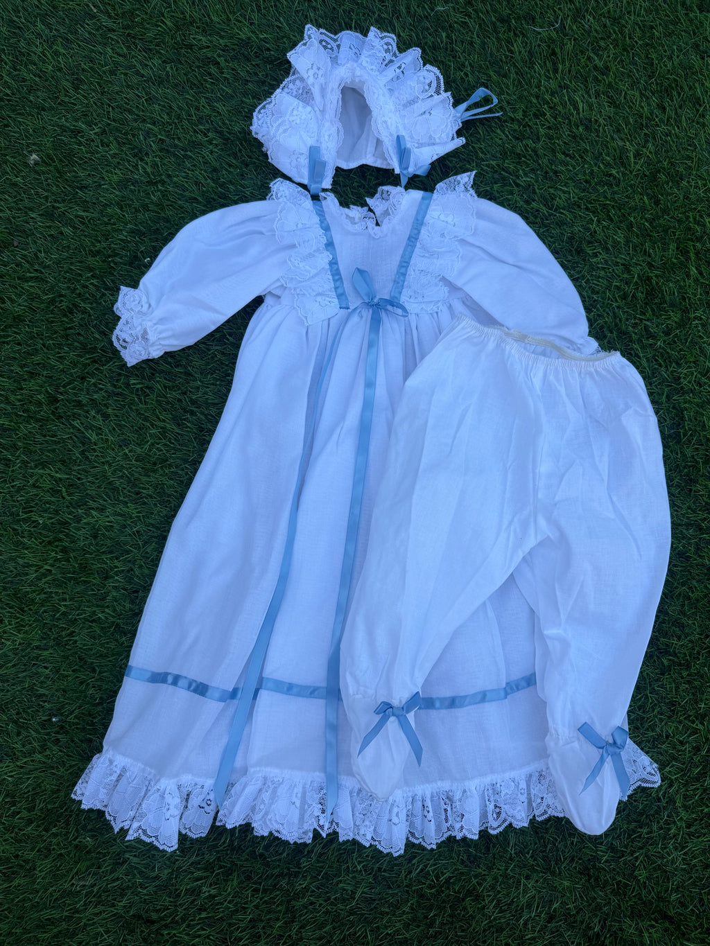 Powder Blue Baby Three-Piece Set