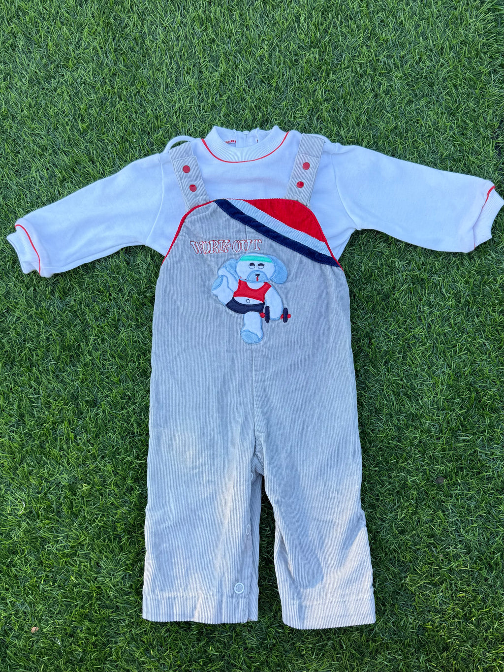Little Workout Baby Overall Set 🐶🏋️