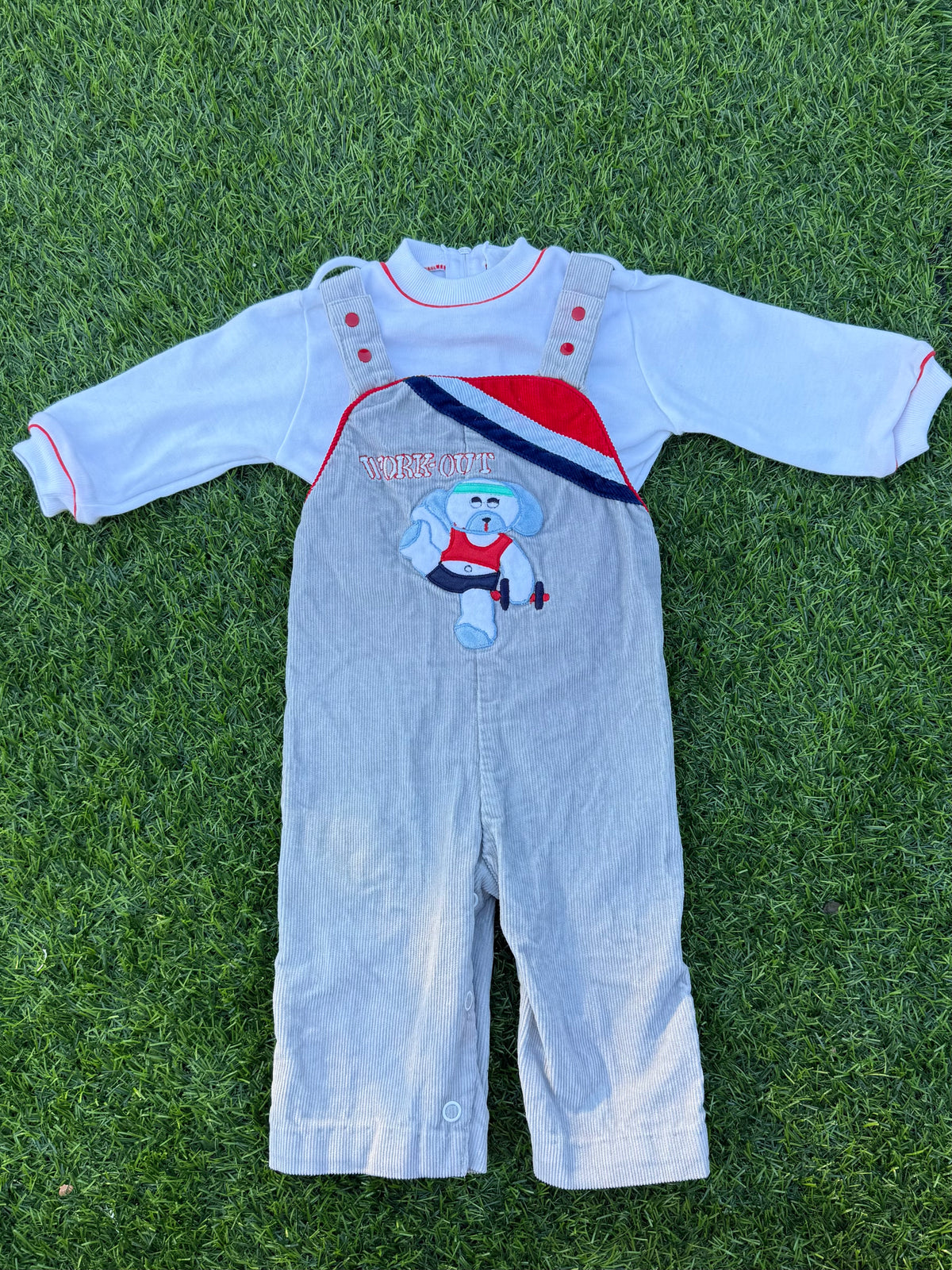 Little Workout Baby Overall Set 🐶🏋️