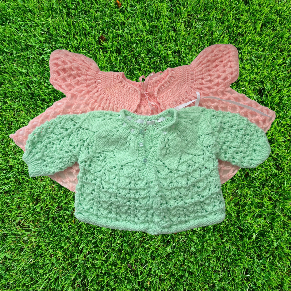 Strawberry Mint Baby Sweater Bundle