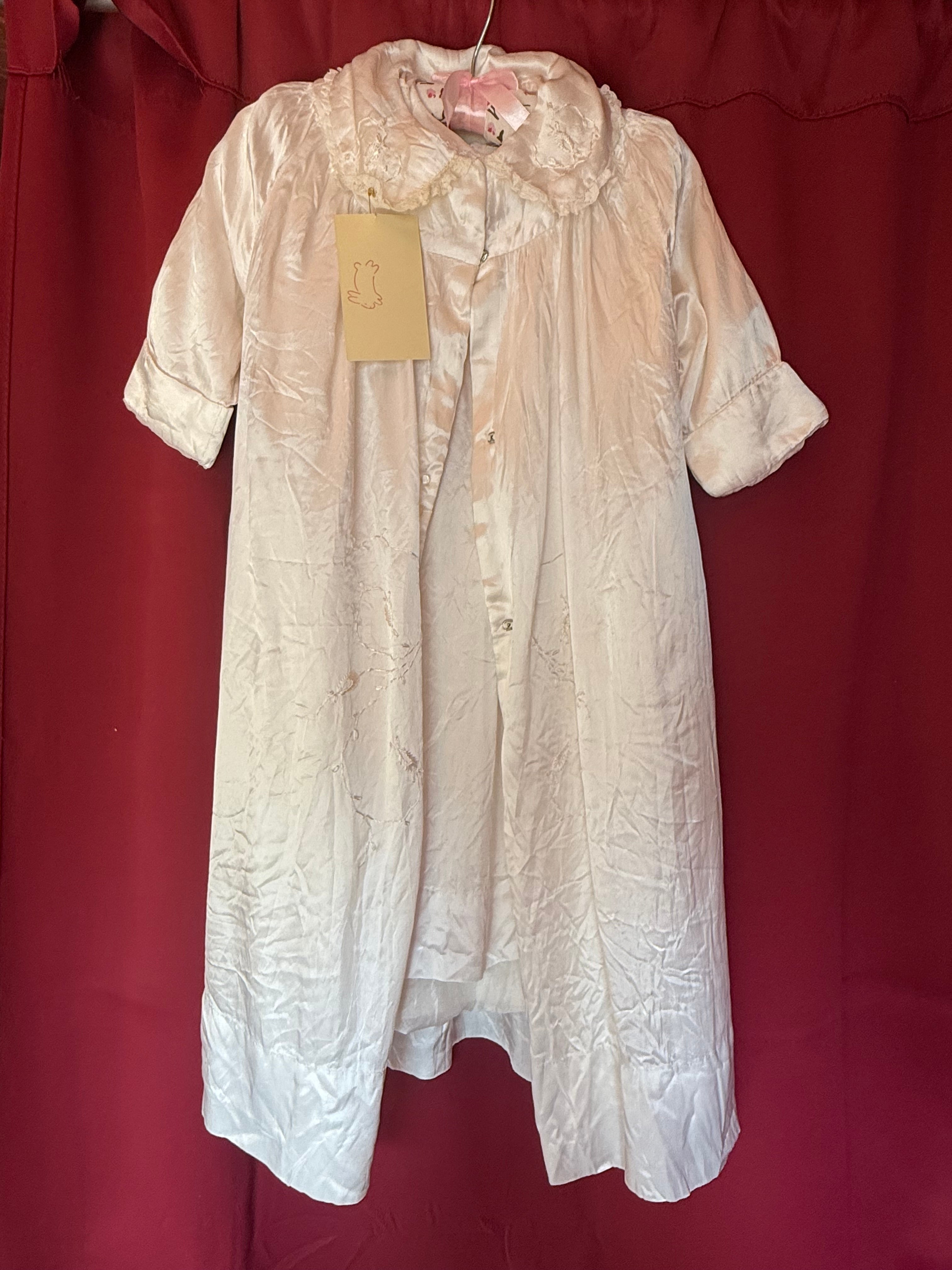 3 Piece 1940s Silk Baptism Gown