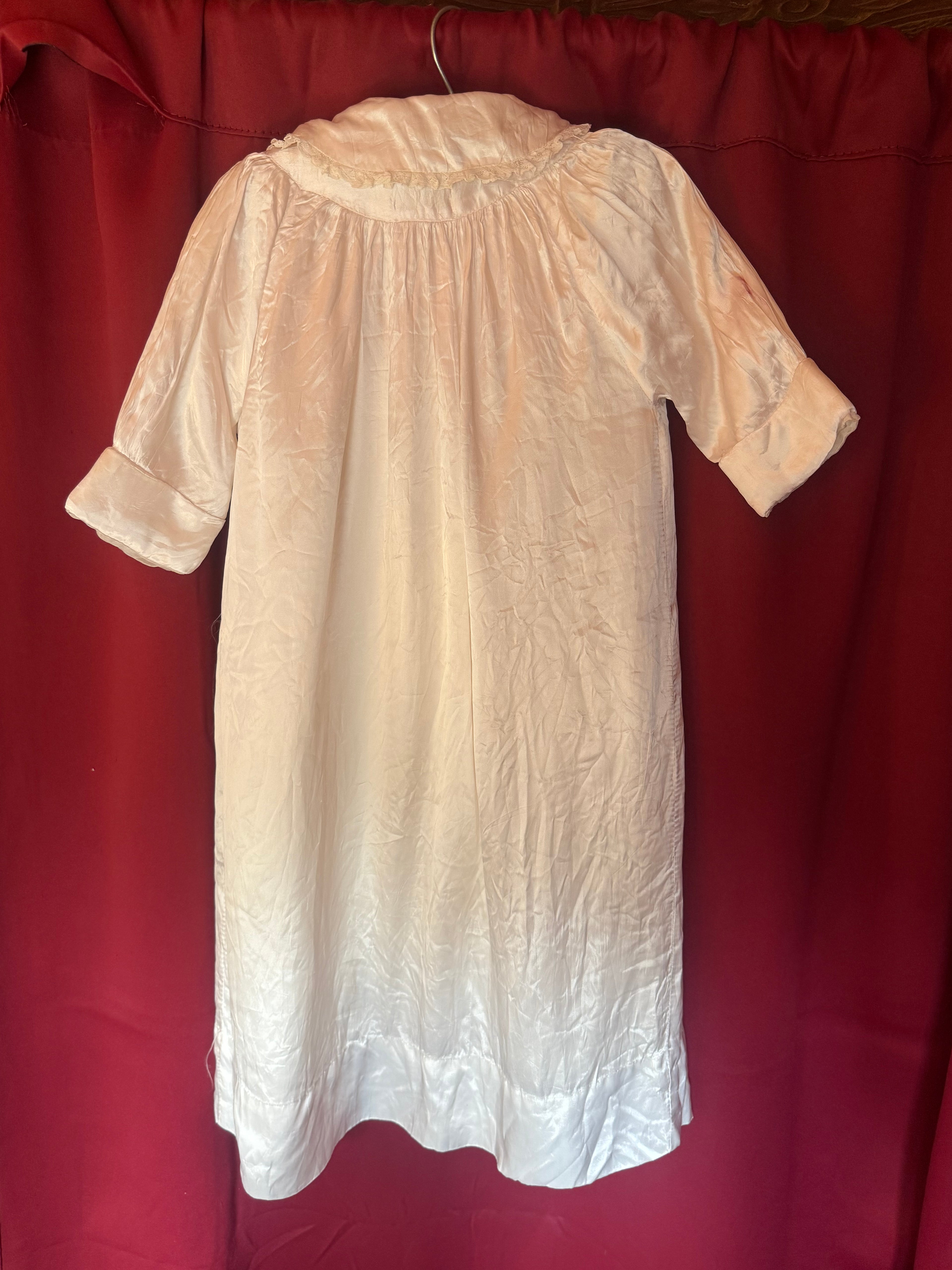 3 Piece 1940s Silk Baptism Gown