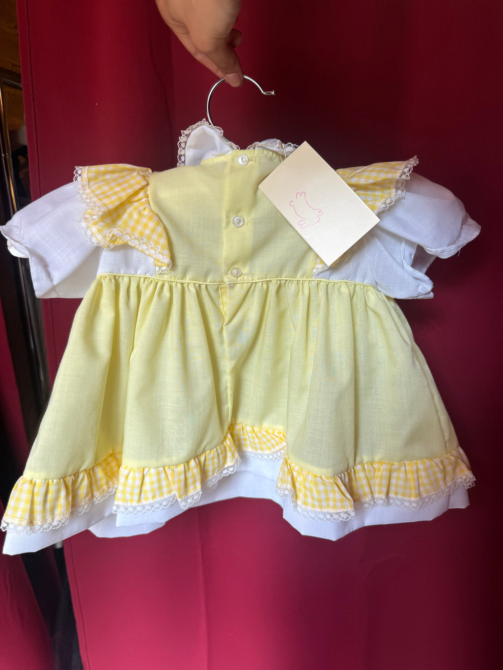 Vintage Yellow Duckling Baby Dress
