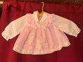 Late 1960s Baby Togs by Haddad Brothers Pink Kitty Baby Dress