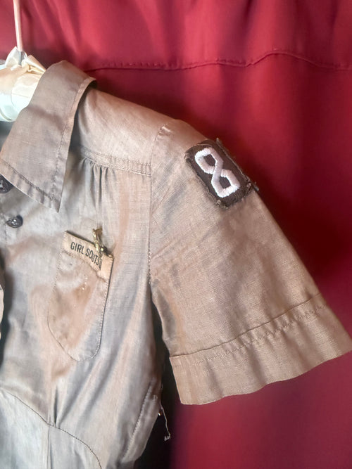 1950s Official Girl Scouts USA Uniform Dress