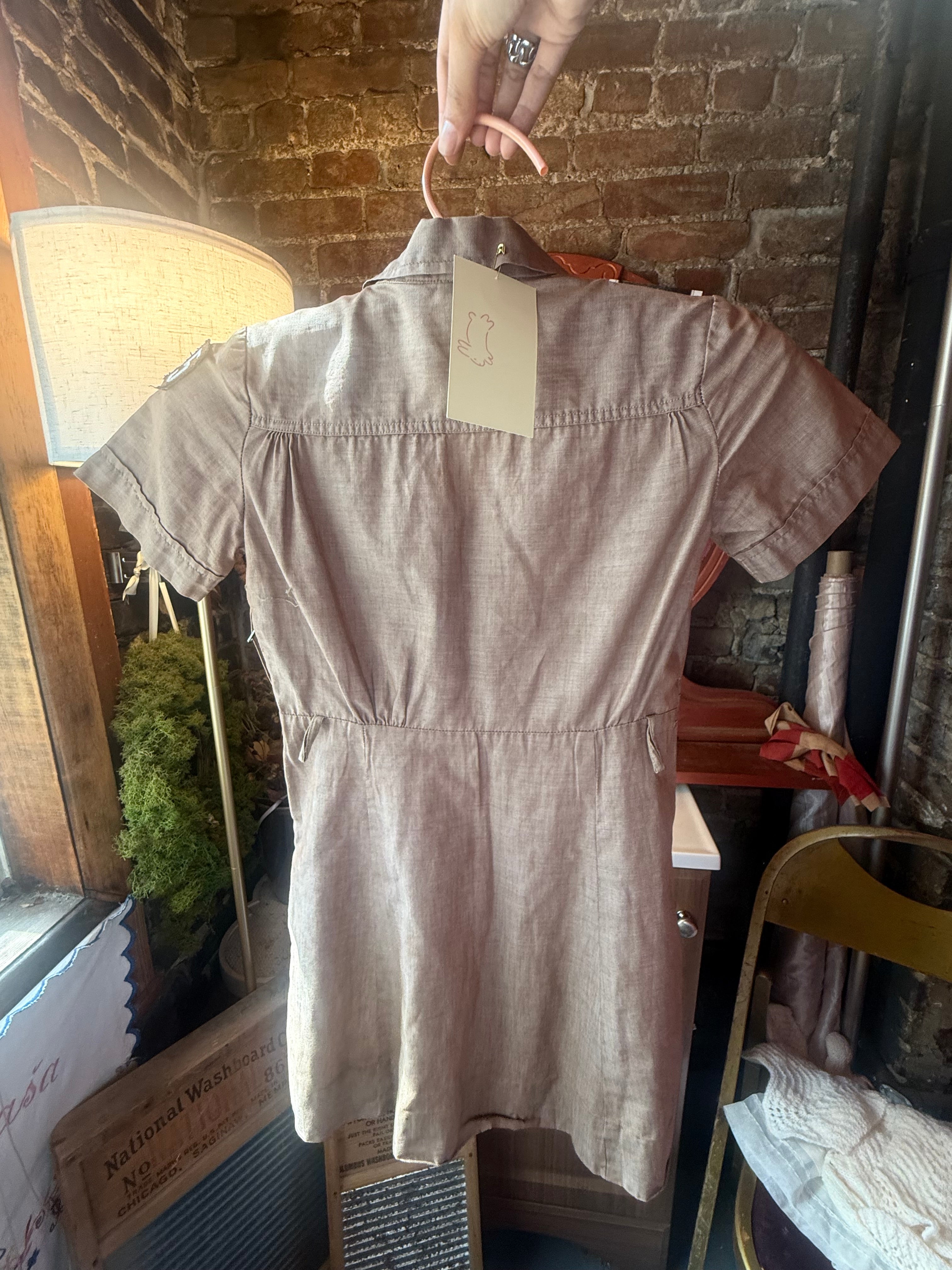 1950s Official Girl Scouts USA Uniform Dress